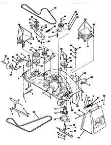 Mower Deck parts for Craftsman Front-Engine Lawn Tractor 917250481 from AppliancePartsPros.com