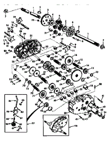 Transaxle parts for Craftsman Front-Engine Lawn Tractor 917250481 from AppliancePartsPros.com