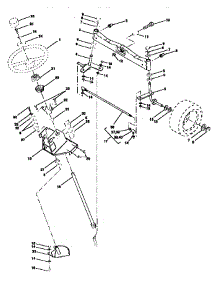 Steering Assembly parts for Craftsman Front-Engine Lawn Tractor 917250482 from AppliancePartsPros.com