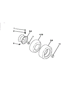 Wheels And Tires parts for Craftsman Front-Engine Lawn Tractor 917250490 from AppliancePartsPros.com