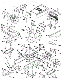Chassis And Enclosures parts for Craftsman Front-Engine Lawn Tractor 917250490 from AppliancePartsPros.com