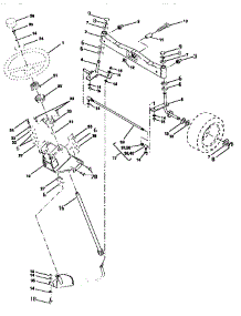 Steering Assembly parts for Craftsman Front-Engine Lawn Tractor 917250490 from AppliancePartsPros.com