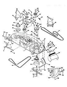 Mower Deck parts for Craftsman Front-Engine Lawn Tractor 917250510 from AppliancePartsPros.com