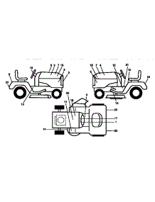 Decals parts for Craftsman Front-Engine Lawn Tractor 917250520 from AppliancePartsPros.com