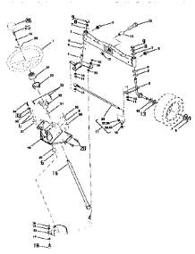 Steering Assembly parts for Craftsman Front-Engine Lawn Tractor 917250540 from AppliancePartsPros.com