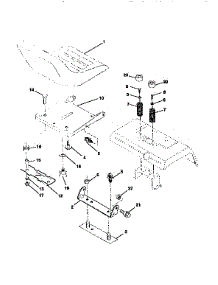 Seat Assembly parts for Craftsman Front-Engine Lawn Tractor 917250540 from AppliancePartsPros.com