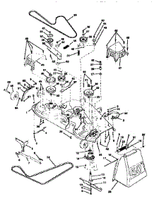 Mower Deck parts for Craftsman Front-Engine Lawn Tractor 917250540 from AppliancePartsPros.com