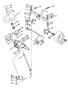 Steering Assembly parts for Craftsman Front-Engine Lawn Tractor 917250541 from AppliancePartsPros.com