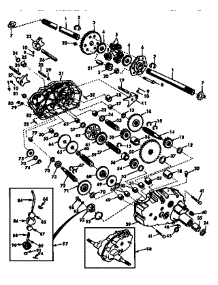 Transaxle parts for Craftsman Front-Engine Lawn Tractor 917250541 from AppliancePartsPros.com