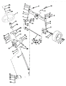 Steering Assembly parts for Craftsman Front-Engine Lawn Tractor 917250550 from AppliancePartsPros.com