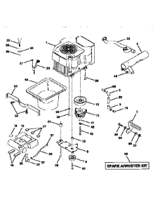 Engine parts for Craftsman Front-Engine Lawn Tractor 917250550 from AppliancePartsPros.com