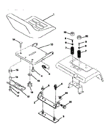 Seat Assembly parts for Craftsman Front-Engine Lawn Tractor 917250550 from AppliancePartsPros.com