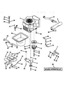 Engine parts for Craftsman Front-Engine Lawn Tractor 917250551 from AppliancePartsPros.com