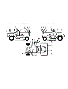 Decals parts for Craftsman Front-Engine Lawn Tractor 917250551 from AppliancePartsPros.com