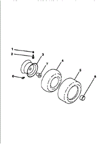 Wheels And Tires parts for Craftsman Front-Engine Lawn Tractor 917250551 from AppliancePartsPros.com