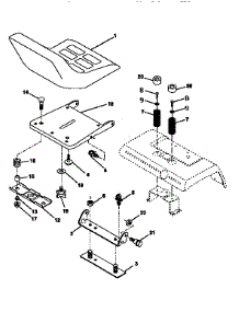 Seat Assembly parts for Craftsman Front-Engine Lawn Tractor 917250551 from AppliancePartsPros.com