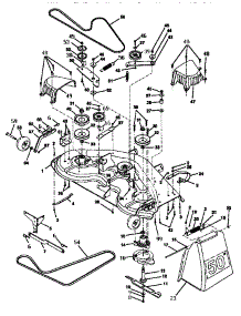 Mower Deck parts for Craftsman Front-Engine Lawn Tractor 917250551 from AppliancePartsPros.com