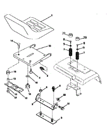 Seat Assembly parts for Craftsman Front-Engine Lawn Tractor 917250560 from AppliancePartsPros.com