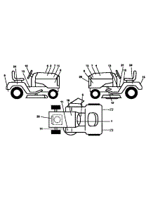 Decals parts for Craftsman Front-Engine Lawn Tractor 917250560 from AppliancePartsPros.com
