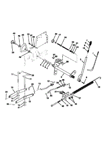 Deck Lift Assembly parts for Craftsman Front-Engine Lawn Tractor 917250560 from AppliancePartsPros.com