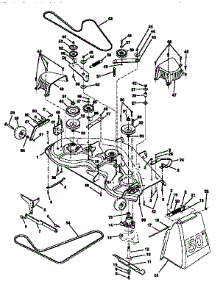Mower Deck parts for Craftsman Front-Engine Lawn Tractor 917250560 from AppliancePartsPros.com