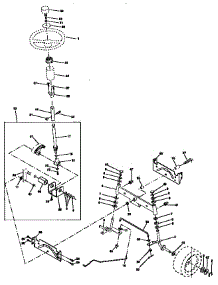 Steering Assembly parts for Craftsman Front-Engine Lawn Tractor 917250571 from AppliancePartsPros.com