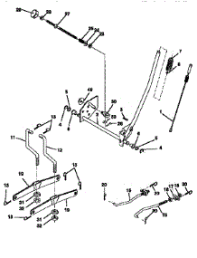 Mower Lift parts for Craftsman Front-Engine Lawn Tractor 917250571 from AppliancePartsPros.com