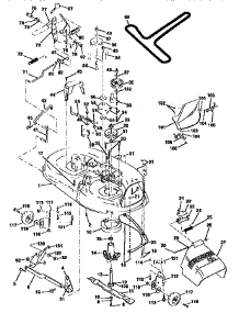 Mower Deck parts for Craftsman Front-Engine Lawn Tractor 917250571 from AppliancePartsPros.com