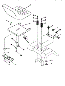 Seat Assembly parts for Craftsman Front-Engine Lawn Tractor 917250571 from AppliancePartsPros.com