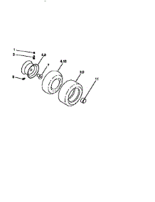 Wheels And Tires parts for Craftsman Front-Engine Lawn Tractor 917250571 from AppliancePartsPros.com