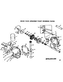 Gear Case Assembly parts for Sears Riding Mower & Tractor 917250710 from AppliancePartsPros.com