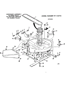 Mower Deck parts for Sears Riding Mower & Tractor 917250710 from AppliancePartsPros.com