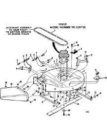 Mower Deck parts for Craftsman Front-Engine Lawn Tractor 917250730 from AppliancePartsPros.com