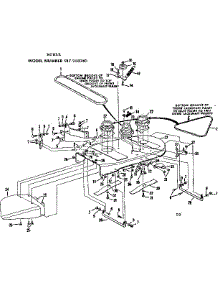Mower Deck parts for Craftsman Front-Engine Lawn Tractor 917250740 from AppliancePartsPros.com