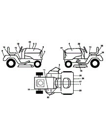 Decals parts for Craftsman Front-Engine Lawn Tractor 917250770 from AppliancePartsPros.com