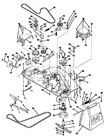 Mower Deck parts for Craftsman Front-Engine Lawn Tractor 917250770 from AppliancePartsPros.com