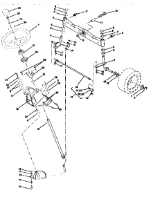 Steering Assembly parts for Craftsman Front-Engine Lawn Tractor 917250771 from AppliancePartsPros.com