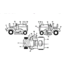 Decals parts for Craftsman Lawn & Garden Engine 917250780 from AppliancePartsPros.com
