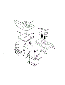 Seat Assembly parts for Craftsman Lawn & Garden Engine 917250780 from AppliancePartsPros.com