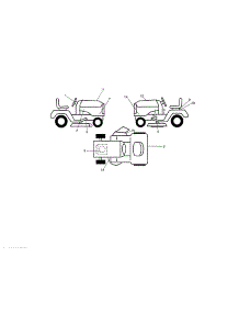 Decals parts for Craftsman Front-Engine Lawn Tractor 917250810 from AppliancePartsPros.com