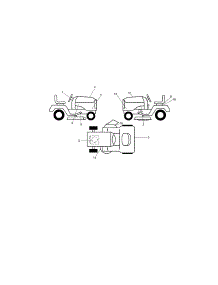 Decals parts for Craftsman Front-Engine Lawn Tractor 917250811 from AppliancePartsPros.com