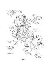 Mower Deck parts for Craftsman Front-Engine Lawn Tractor 917250821 from AppliancePartsPros.com