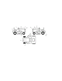 Decals parts for Craftsman Front-Engine Lawn Tractor 917250830 from AppliancePartsPros.com