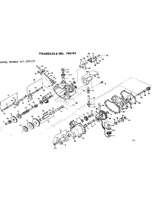 Transaxle parts for Craftsman Front-Engine Lawn Tractor 917250830-1977 from AppliancePartsPros.com