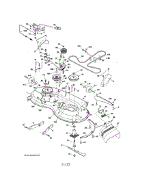 Mower Deck parts for Craftsman Front-Engine Lawn Tractor 917250831 from AppliancePartsPros.com