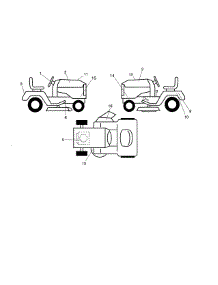 Decals parts for Craftsman Front-Engine Lawn Tractor 917250831 from AppliancePartsPros.com