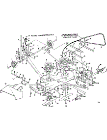 Mower Deck parts for Craftsman Front-Engine Lawn Tractor 917250831-1977 from AppliancePartsPros.com