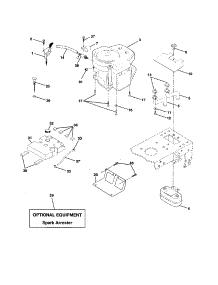 Engine parts for Craftsman Front-Engine Lawn Tractor 917250840 from AppliancePartsPros.com