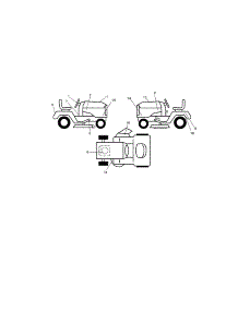 Decals parts for Craftsman Front-Engine Lawn Tractor 917250841 from AppliancePartsPros.com