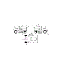Decals parts for Craftsman Front-Engine Lawn Tractor 917250842 from AppliancePartsPros.com